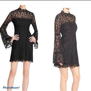 Bardot Lace Bell Sleeve Dress